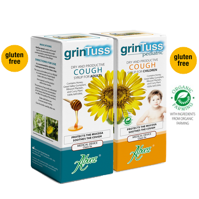 Aboca Grintuss Pediatric Children's Syrup for Dry and Oily Coughs 180 gr